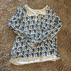 Roller rabbit pajama top